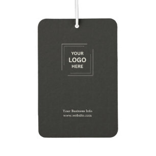 Black Professional Simple Custom Business Logo Car Air Freshener