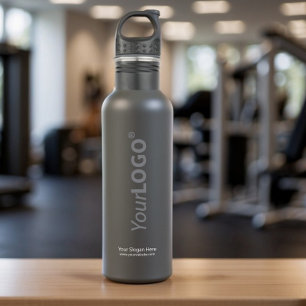 Black Promotional Company Logo Corporate Giveaway 710 Ml Water Bottle
