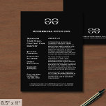 Black Promotional Flyer with Logo<br><div class="desc">A simple custom black business flyer template in a modern minimalist style that can be easily updated with your company logo,  contact details,  and custom flyer text. Ideal for marketing products,  services,  promotions,  event pricing,  and more. Perfect for business professionals looking to enhance their brand presence.</div>