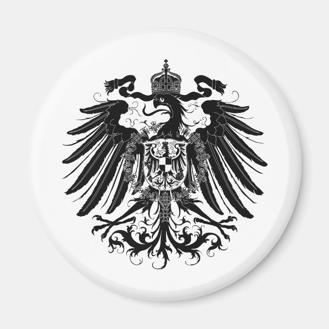 Black Prussian Eagle Magnet (Front)