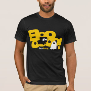 Black Pug Boo! Dark T-Shirts