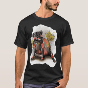 Black Pug Bulb T-Shirt