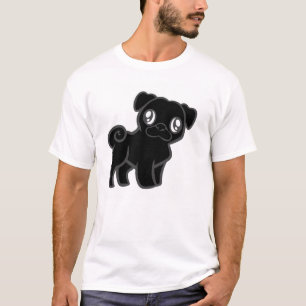 black pug cartoon T-Shirt
