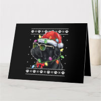 Black Pug Christmas Tree Dog Mum Dad Ugly Sweater 