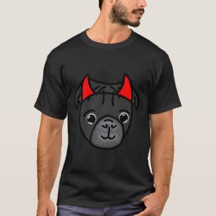 Black Pug Devil 243 T-Shirt