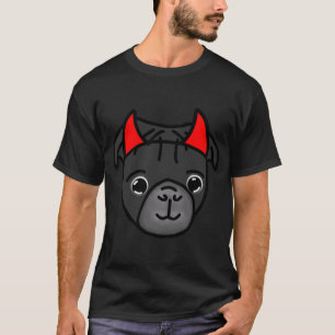 Black Pug Devil T-Shirt