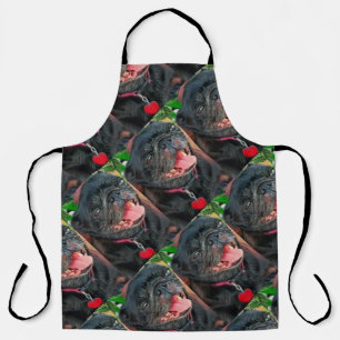 Black Pug Dog Apron