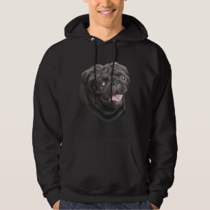 Black Pug dog lover cute funny Classic T-Shirt 681 Hoodie