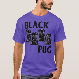 Black Pug Flag T-Shirt