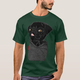 Black Pug FU Pocket T-Shirt