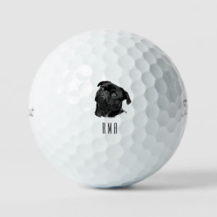 Black Pug Golf Balls