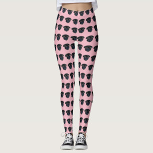 Black Pug Leggings