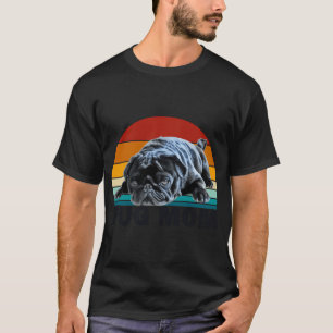 Black Pug Mum T-Shirt