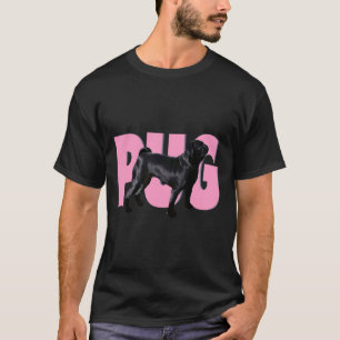 Black Pug - Pink Pug Classic  429 T-Shirt