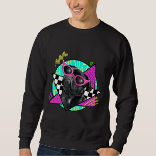 Black Pug Wearing Pink Sunglasses Classic T-Shirt  Sweatshirt