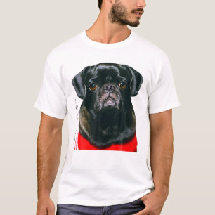 Black Pug Women Men Pug Mum Dad Life Tee Love Dog