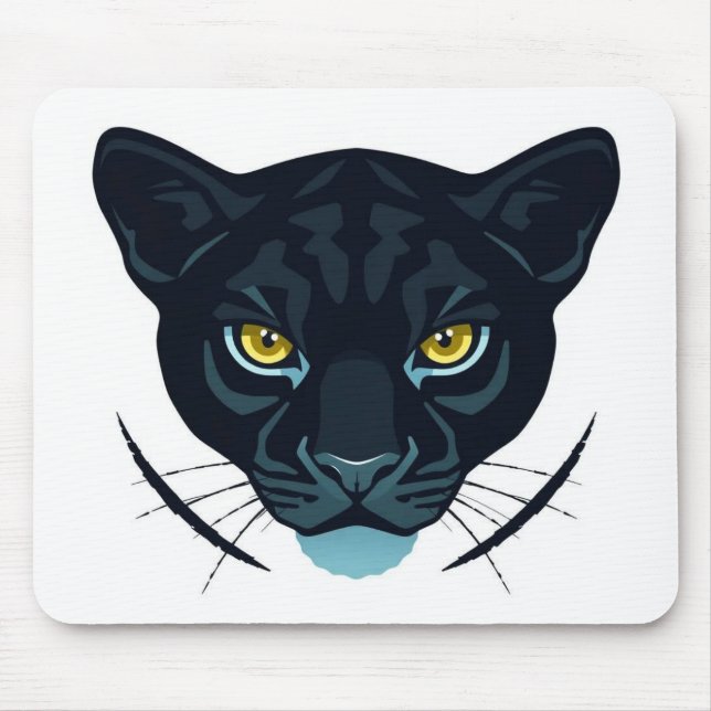 Black Puma Street Style Design Mouse Mat (Front)