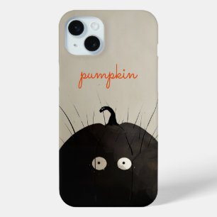 Black Pumpkin iPhone 15 Mini Case
