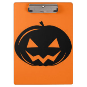 Black pumpkin clipboard