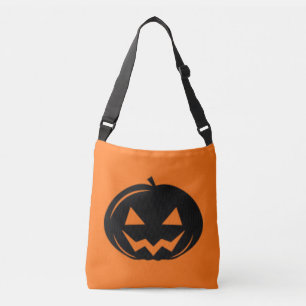 Black pumpkin crossbody bag