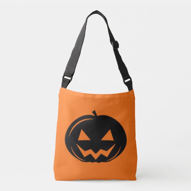 Black pumpkin crossbody bag (Front)