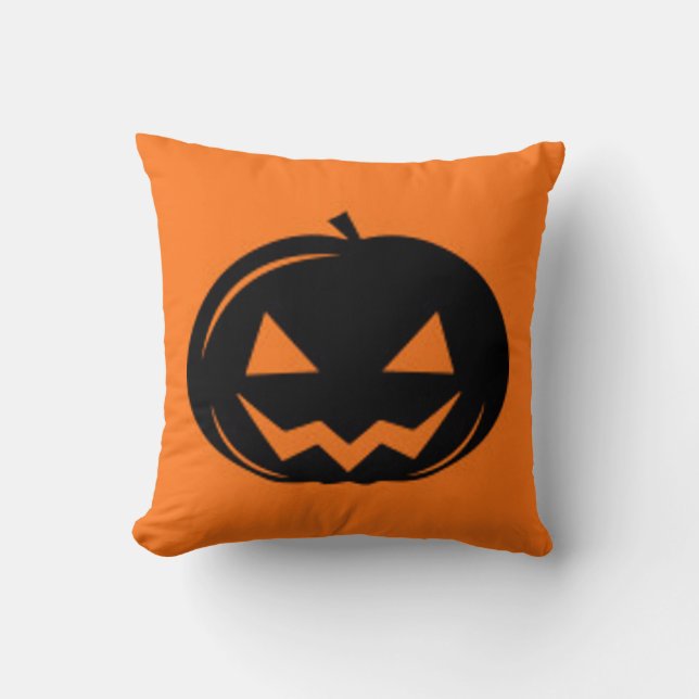 Black Pumpkin Cushion (Front)