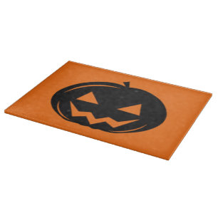 Black pumpkin cutting board