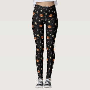 🖤 Black Pumpkin King Kid Leggings 🎃
