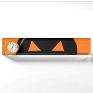Black Pumpkin Nameplate