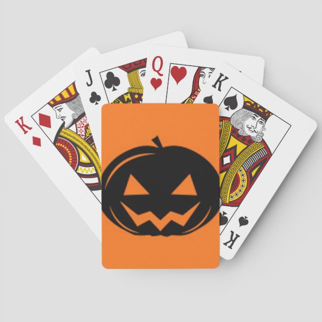 Black Pumpkin Playing Cards (Back)