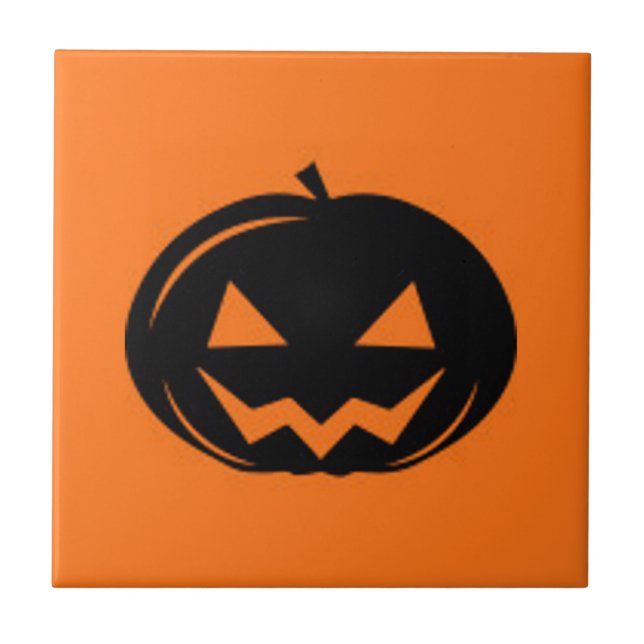 Black Pumpkin Tile (Front)