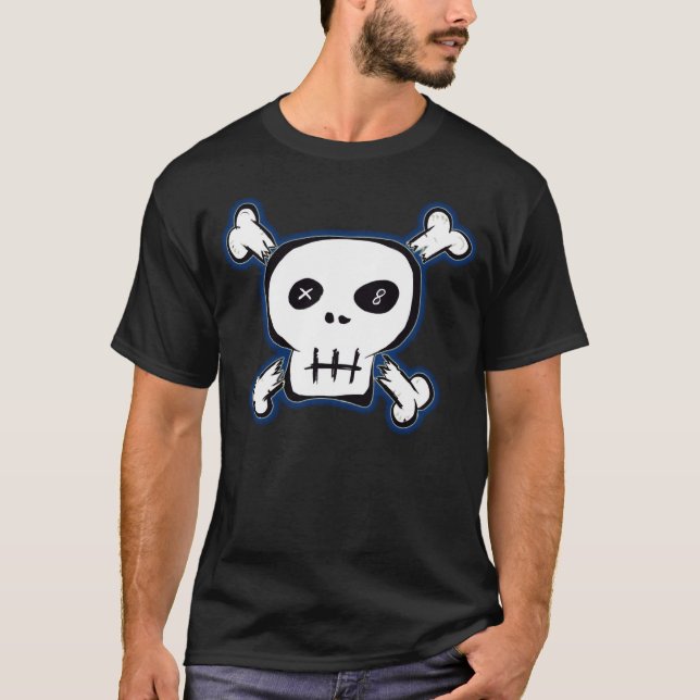 Black Punk Skull Shirt (Front)