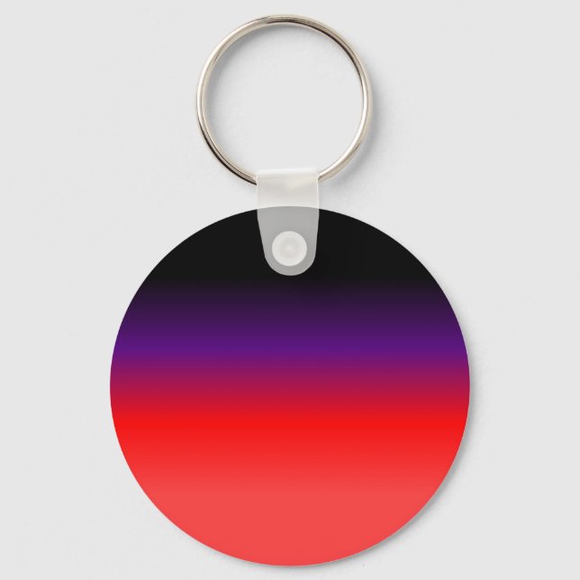 Black, Purple and Red Gradient Key Ring (Front)