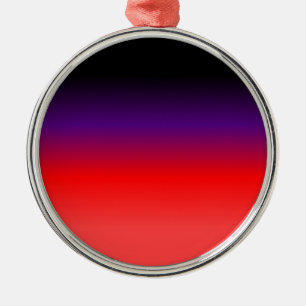 Black, Purple and Red Gradient Metal Tree Decoration