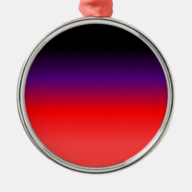 Black, Purple and Red Gradient Metal Tree Decoration (Front)