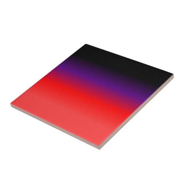 Black, Purple and Red Gradient Tile (Side)