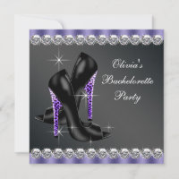 Black Purple Bachelorette Party