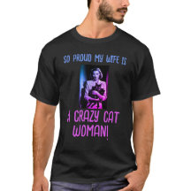 Black Purple Blue Customised Crazy Cat Woman
