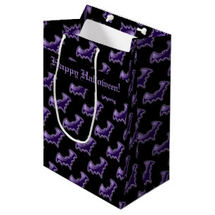 Black & Purple Night Wing Bats Medium Gift Bag