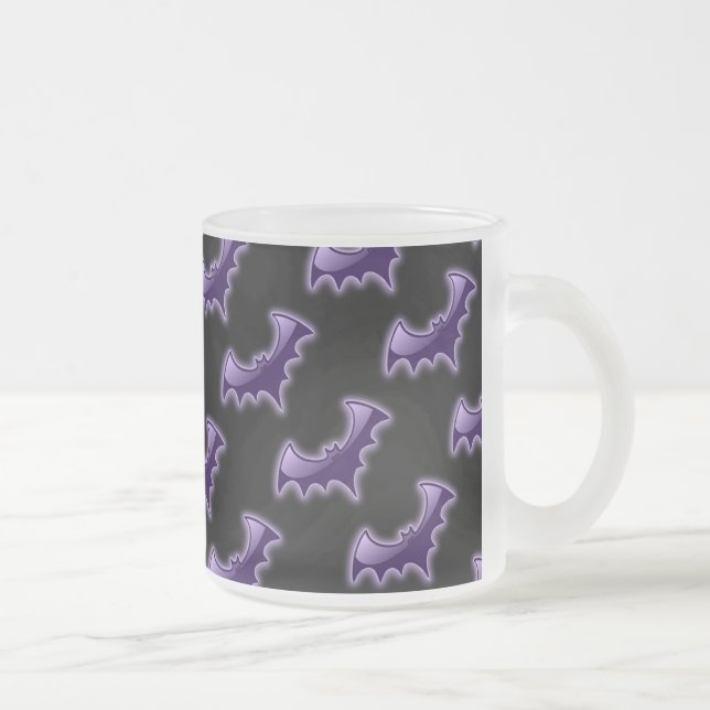 Black & Purple Night Wing Bats Mug (Right)