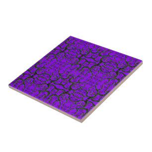 Black & Purple - Unique - Customisable - Add Colou Tile