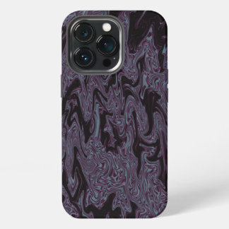 Black & Purple Wavy iPhone 13 Pro Case