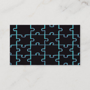 Black Puzzle Business Card