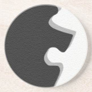 Black Puzzle Coaster