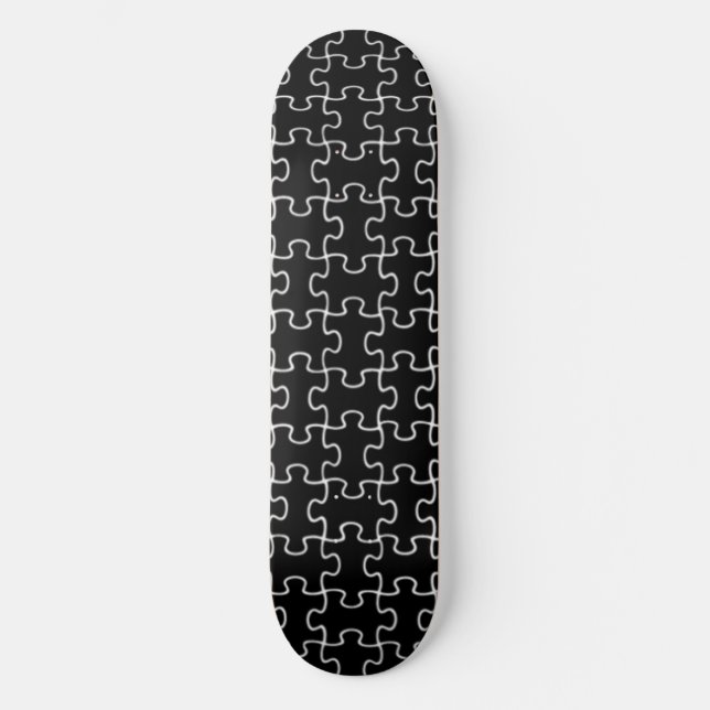 black puzzle game skateboard (Front)