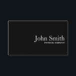 Black QR Code Physical Scientist Business Card<br><div class="desc">Black QR Code Physical Scientist Business Card.</div>