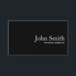 Black QR Code Physical Scientist Business Card<br><div class="desc">Black QR Code Physical Scientist Business Card.</div>