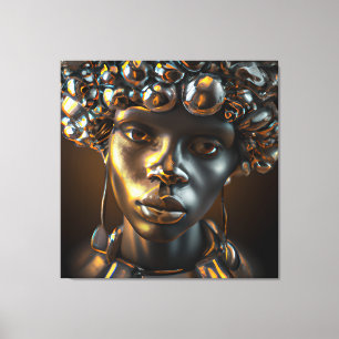 Black Queen African Women Sis Africa Melanin Sista Canvas Print
