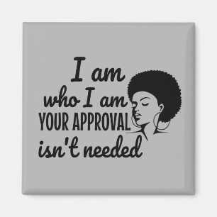 Black Queen Afro African American Magnet