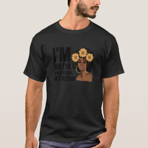 Black Queen Afro Lady African American Ladies Curl T-Shirt